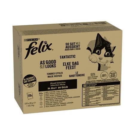 Felix Mixed Selection In Gelei Rund / Kip / Tonijn / Zalm