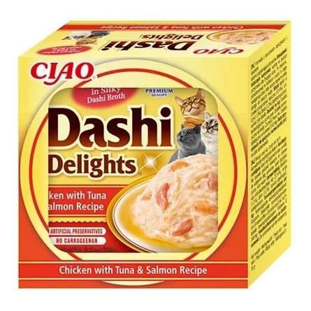 Inaba Dashi Delights Chicken With Tuna & Salmon Recipe