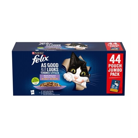 Felix Pouch Elke Dag Feest In Gelei Mix Box Tonijn / Zalm / Rund / Kip