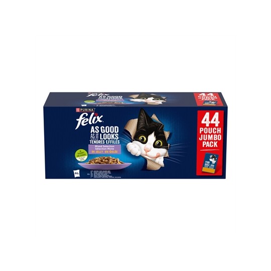 Felix Pouch Elke Dag Feest In Gelei Mix Box Tonijn / Zalm / Rund / Kip