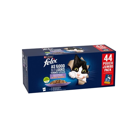 Felix Pouch Elke Dag Feest In Gelei Mix Box Tonijn / Zalm / Rund / Kip