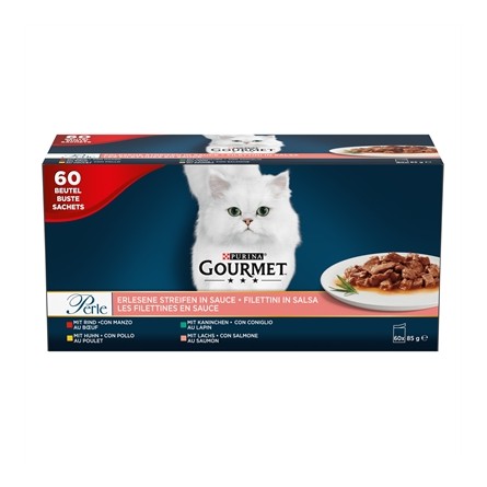 Gourmet Perle Mini Filets In Saus Kip / Konijn / Rund / Zalm