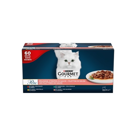 Gourmet Perle Mini Filets In Saus Kip / Konijn / Rund / Zalm