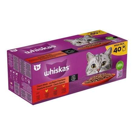 Whiskas Multipack Pouch Adult Classic Selectie Vlees In Saus