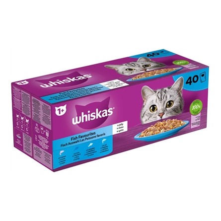 Whiskas Multipack Pouch Adult Vis Selectie In Gelei