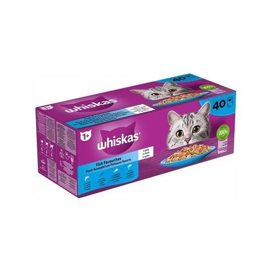 Whiskas Multipack Pouch Adult Vis Selectie In Gelei