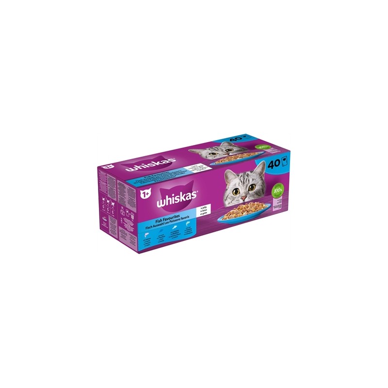 Whiskas Multipack Pouch Adult Vis Selectie In Gelei