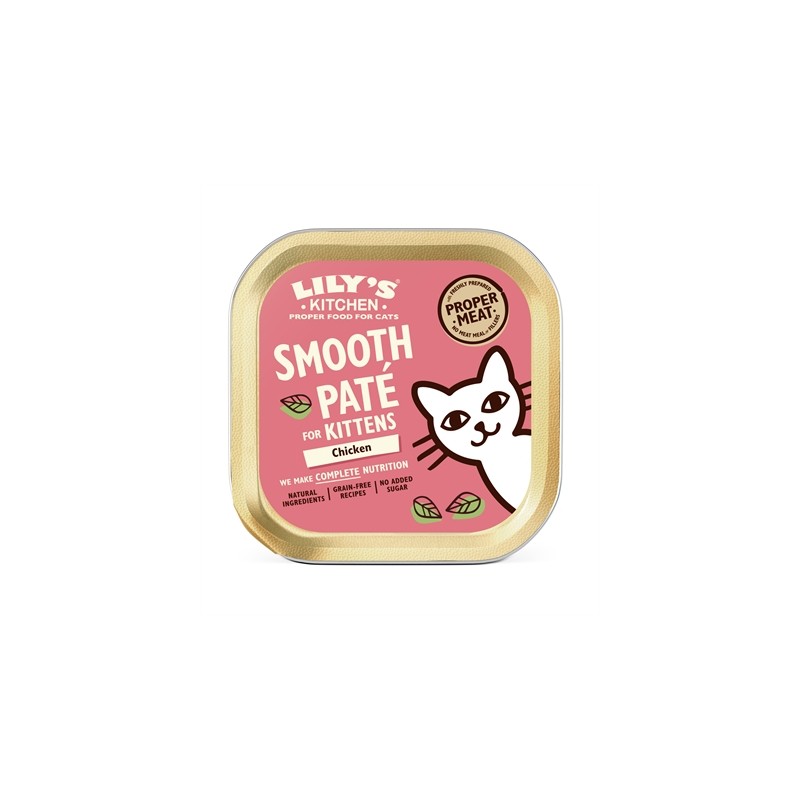 Lily's Kitchen Cat Kitten Smooth Pate Chicken
