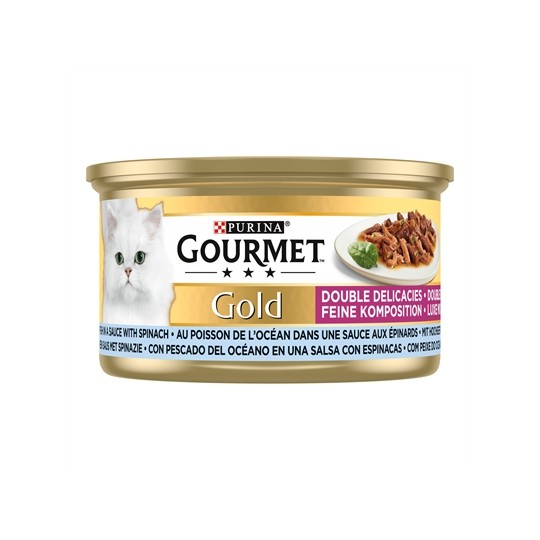 Gourmet Gold Luxe Mix Zeevis In Saus Met Spinazie