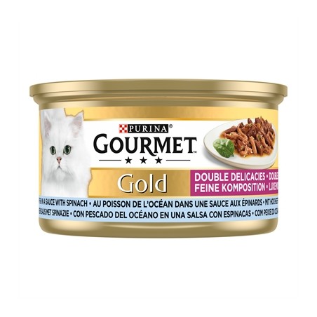 Gourmet Gold Luxe Mix Zeevis In Saus Met Spinazie