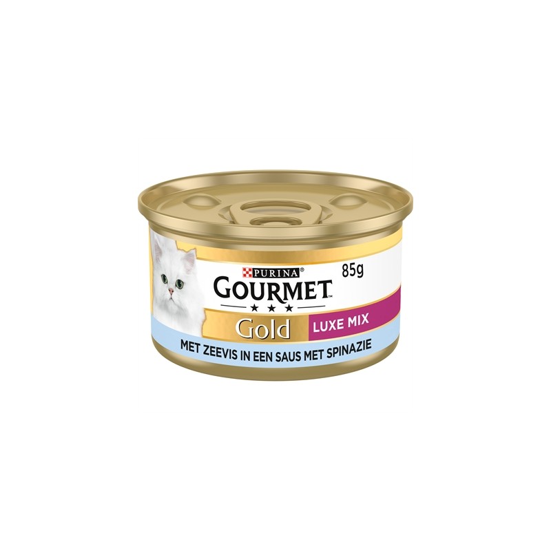 Gourmet Gold Luxe Mix Zeevis In Saus Met Spinazie