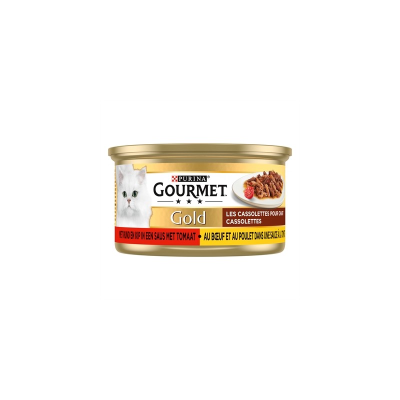 Gourmet Gold Cassolettes Duet Van Vlees In Saus Met Tomaten