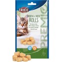 Trixie Premio Kip & Kaas Rolletjes Voor Katten Glutenvrij