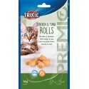Trixie Premio Kip & Tonijn Rolletjes Voor Katten Glutenvrij