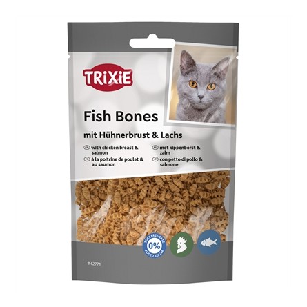 Trixie Fish Bones Met Kippenborst En Zalm