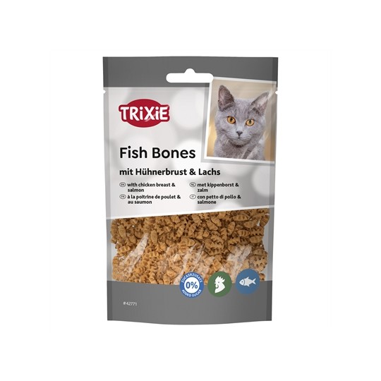 Trixie Fish Bones Met Kippenborst En Zalm