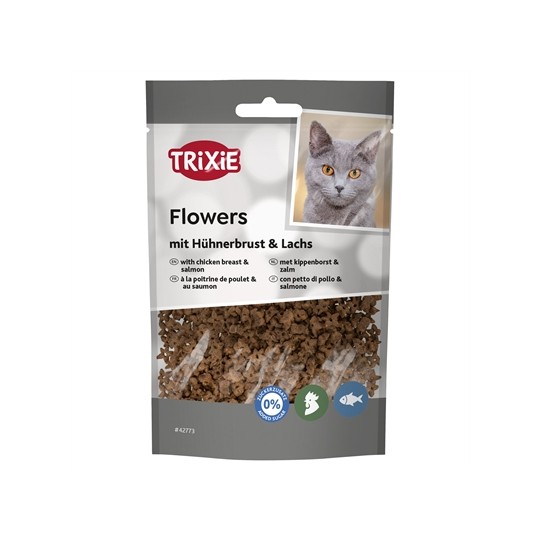 Trixie Flowers Met Kippenborst En Zalm