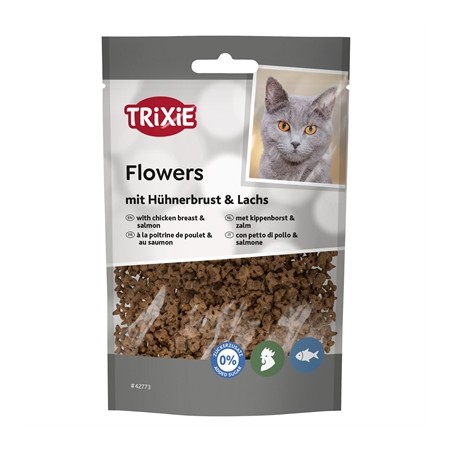 Trixie Flowers Met Kippenborst En Zalm