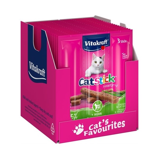 Vitakraft Cat-Stick Mini Kip / Kattengras