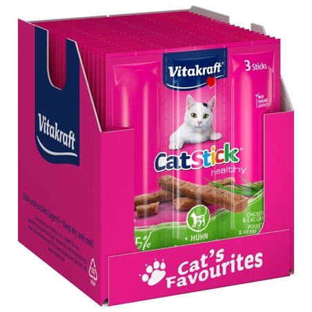 Vitakraft Cat-Stick Mini Kip / Kattengras