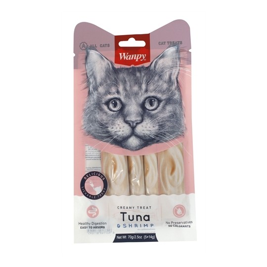 Wanpy Creamy Lickable Treats Tuna / Shrimp