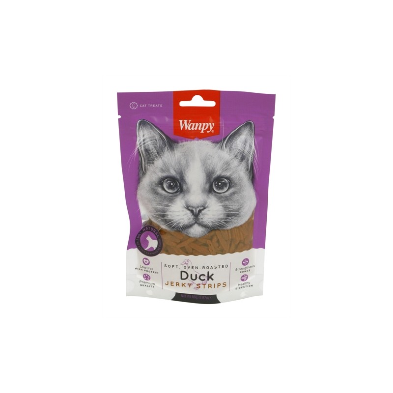 Wanpy Soft Oven-Roasted Duck Jerky Strips