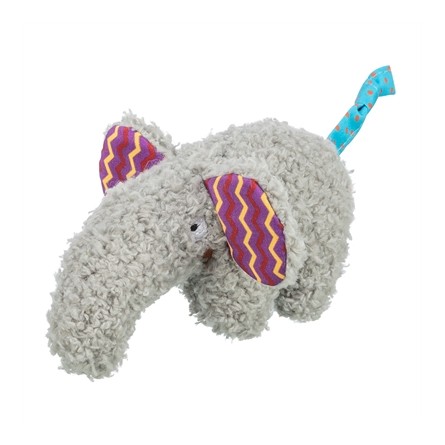 Trixie Olifant Pluche Met Kattenkruid / Catnip Grijs