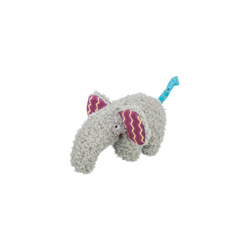 Trixie Olifant Pluche Met Kattenkruid / Catnip Grijs
