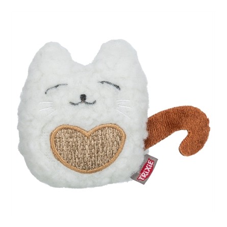 Trixie Kat Stof / Pluche Met Kattenkruid / Catnip Wit / Beige