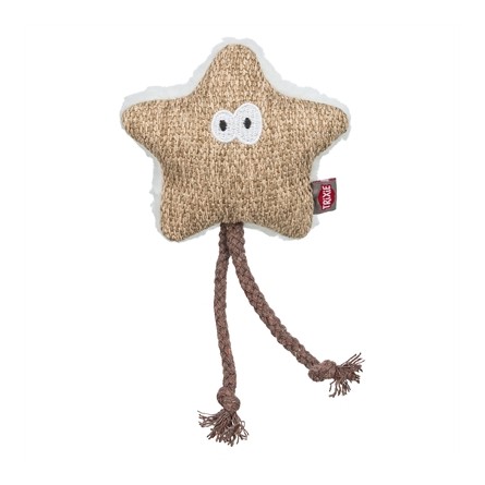 Trixie Ster Stof / Pluche Met Kattenkruid / Catnip Wit / Beige