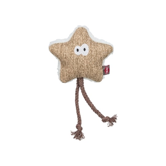 Trixie Ster Stof / Pluche Met Kattenkruid / Catnip Wit / Beige