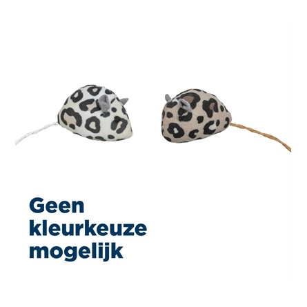 Trixie Pluche Muis Panterprint Met Kattenkruid / Catnip Assorti