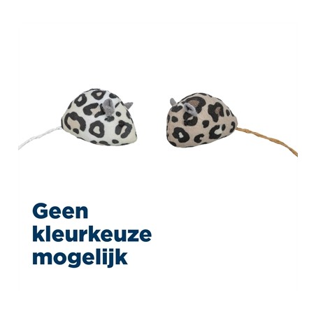 Trixie Pluche Muis Panterprint Met Kattenkruid / Catnip Assorti