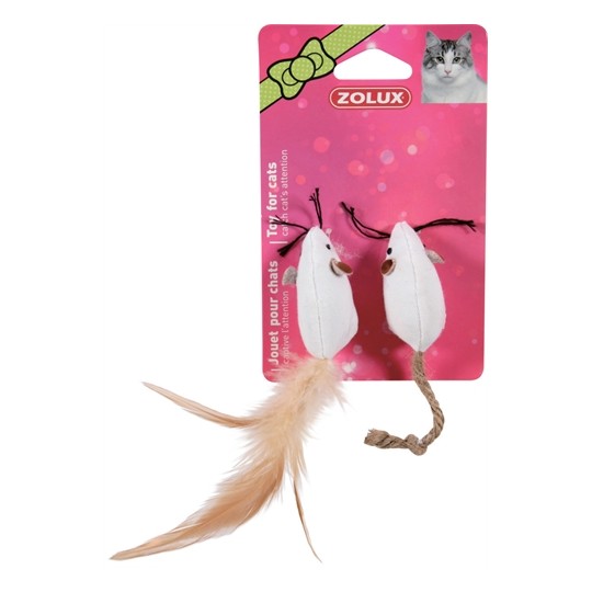 Zolux Canvas Muis Wit