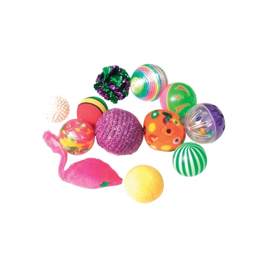 Zolux Kattenspeelgoed Fancy Gekleurde Ballen Assorti