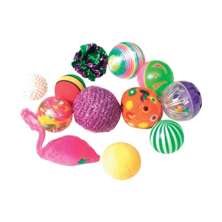 Zolux Kattenspeelgoed Fancy Gekleurde Ballen Assorti