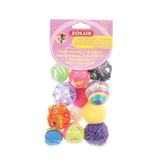 Zolux Kattenspeelgoed Fancy Gekleurde Ballen Assorti
