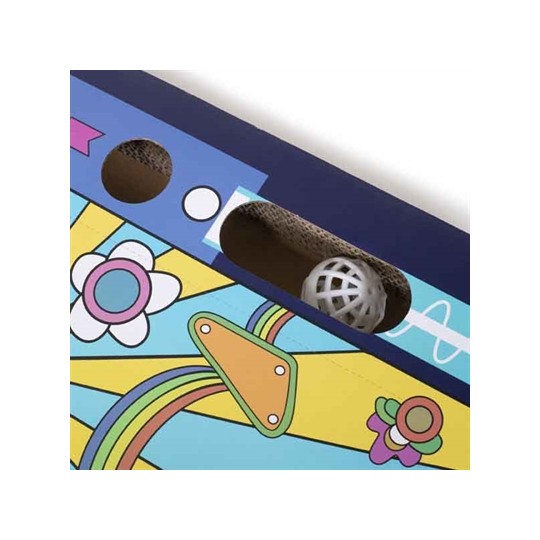 Rosewood Krabplank En Speelbaan Flipperkast Blauw