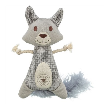 Trixie Wasbeer Xxl Pluche / Stof Met Veer Met Catnip