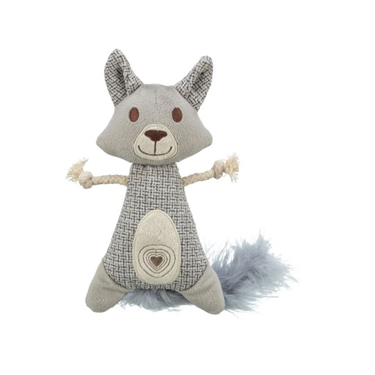 Trixie Wasbeer Xxl Pluche / Stof Met Veer Met Catnip