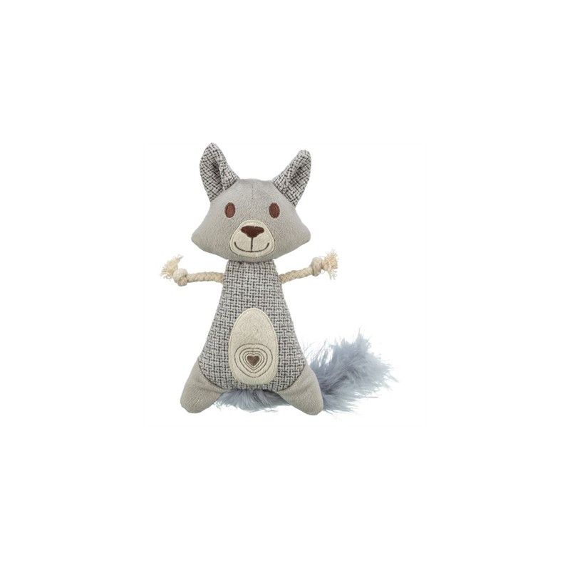 Trixie Wasbeer Xxl Pluche / Stof Met Veer Met Catnip