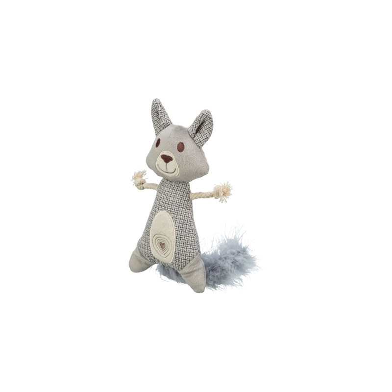 Trixie Wasbeer Xxl Pluche / Stof Met Veer Met Catnip