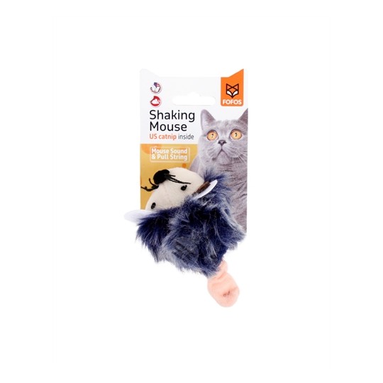 Fofos Shaking Muis Met Geluid Grijs
