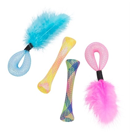 Trixie Set Tubes Met Ratel 4St Assorti