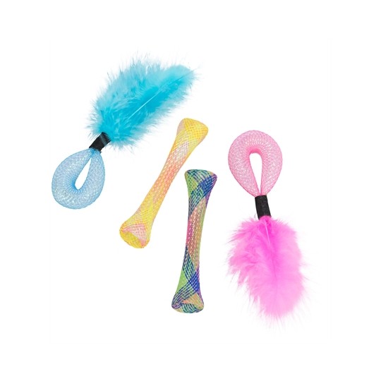 Trixie Set Tubes Met Ratel 4St Assorti