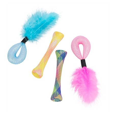 Trixie Set Tubes Met Ratel 4St Assorti