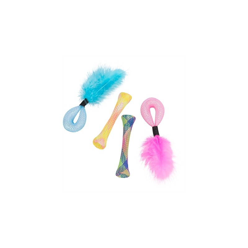 Trixie Set Tubes Met Ratel 4St Assorti