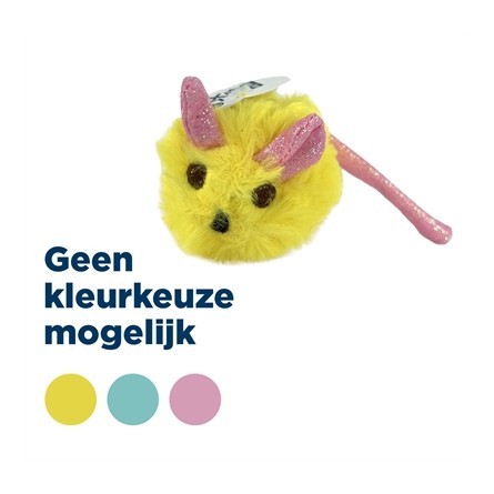 Fofos Pluche Muis Met Glitterstaart
