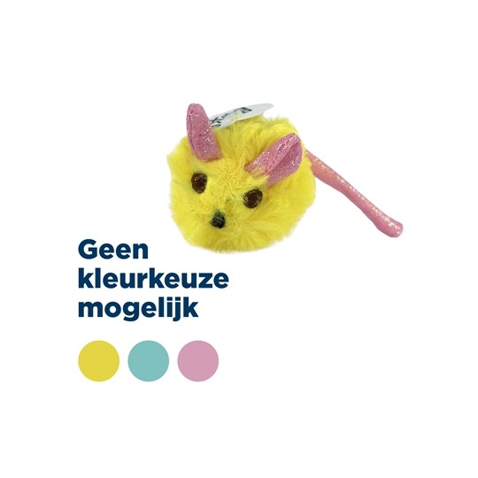 Fofos Pluche Muis Met Glitterstaart