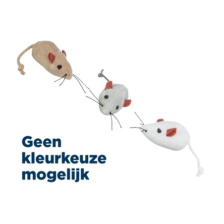 Trixie Pluche Muizen Assorti
